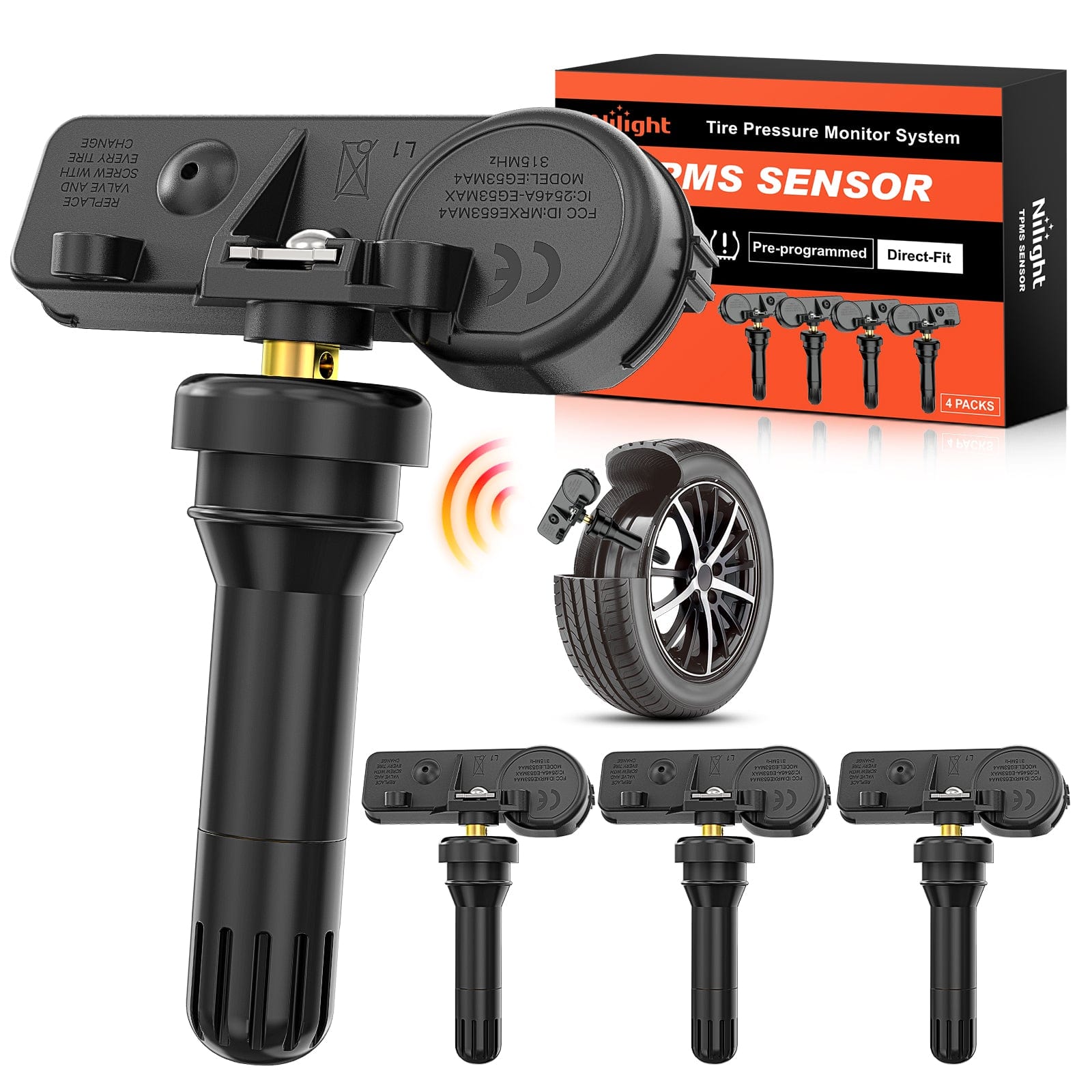 2007 2008 2009 2010 2011 2012 2013 Chevrolet GMC Buick Cadillac; 2007 2008 2009 2010 Hummer Pontiac Saturn SAAB Suzuki 315Mhz Tire Pressure Monitoring Sensor