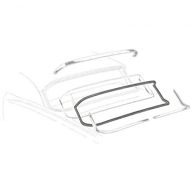 Dennis Carpenter Back Glass Seal - Custom 2 & 4 Door Sedans - 1957-58 Ford Car B7A-7042084-A