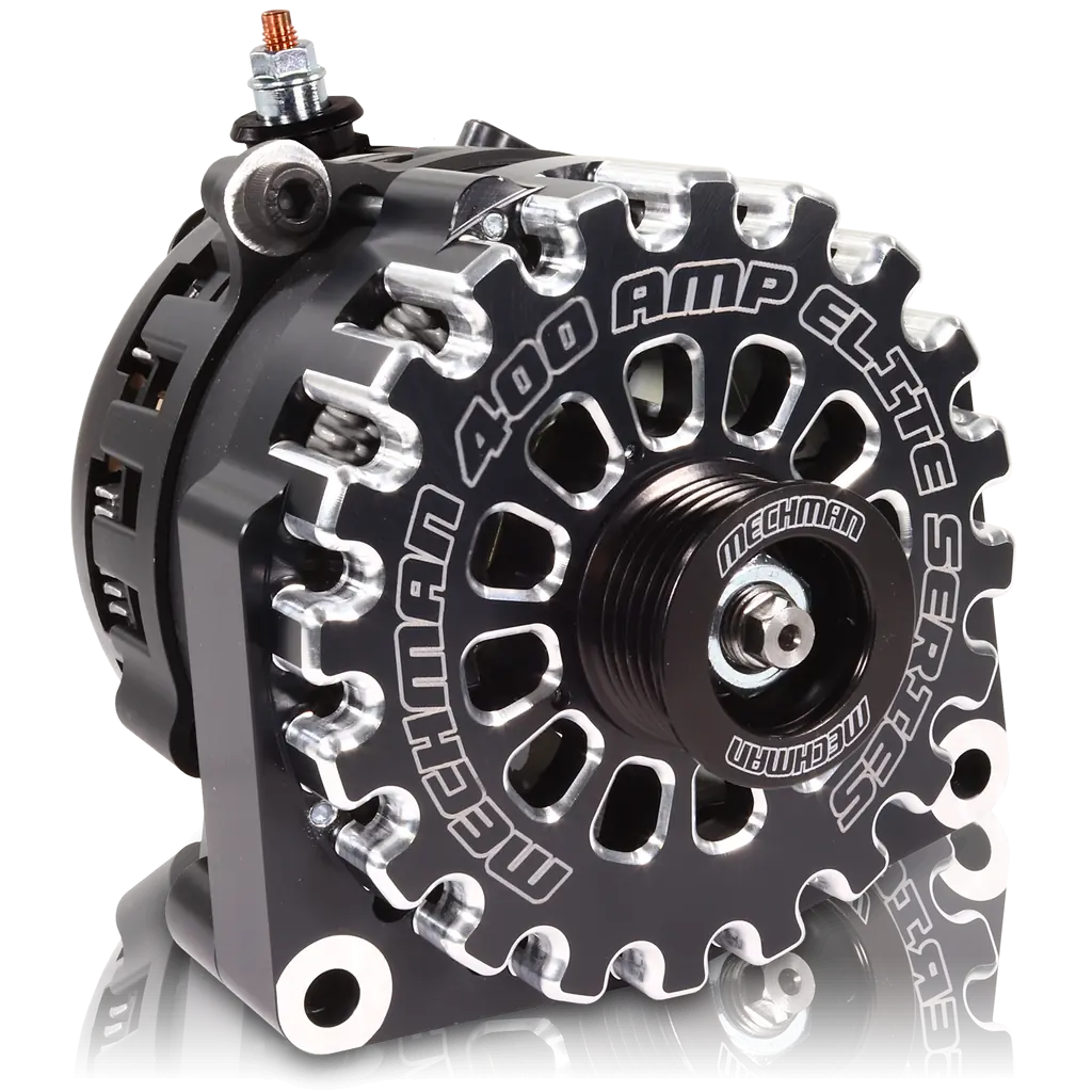 Mechman 2001-2007 GM Full Size Truck with 6.6L Diesel Alternator – 400A Billet Elite Series