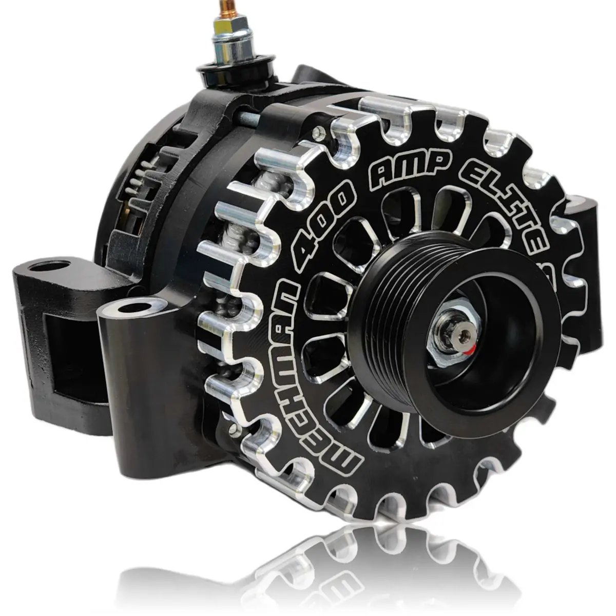 Mechman 1999-2007 Ford Power Stroke Alternator – 400A Billet Elite Series