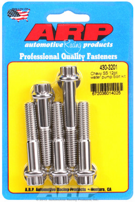ARP 430-3201 Chevy Big Block/Small Block Water Pump Bolt Kit Stainless 12 Point