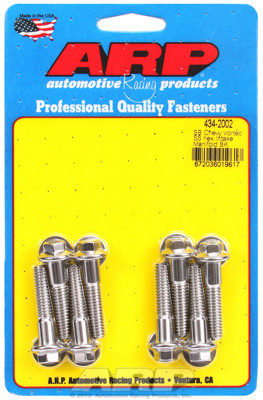 ARP 434-2002 Stainless Intake Manifold Bolts Small Block Chevy Vortec Heads Hex