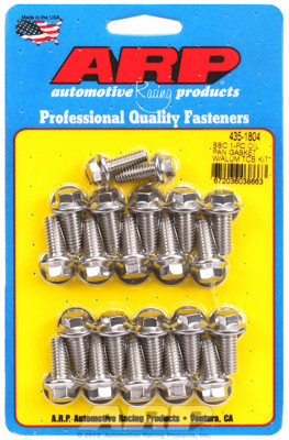 ARP 435-1804 Oil Pan Bolts - Big Block Chevy w/ 1 Piece Oil Pan Gasket Stainless