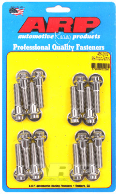 ARP 435-2102 Stainless Steel Intake Manifold Bolts - Big Block 502 Chevy - 12 Pt