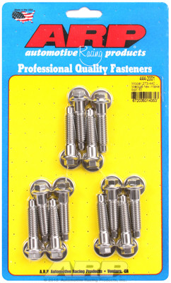 ARP 444-2001 Intake Manifold Bolts Mopar 273-440 Small/Big Block Stainless Hex