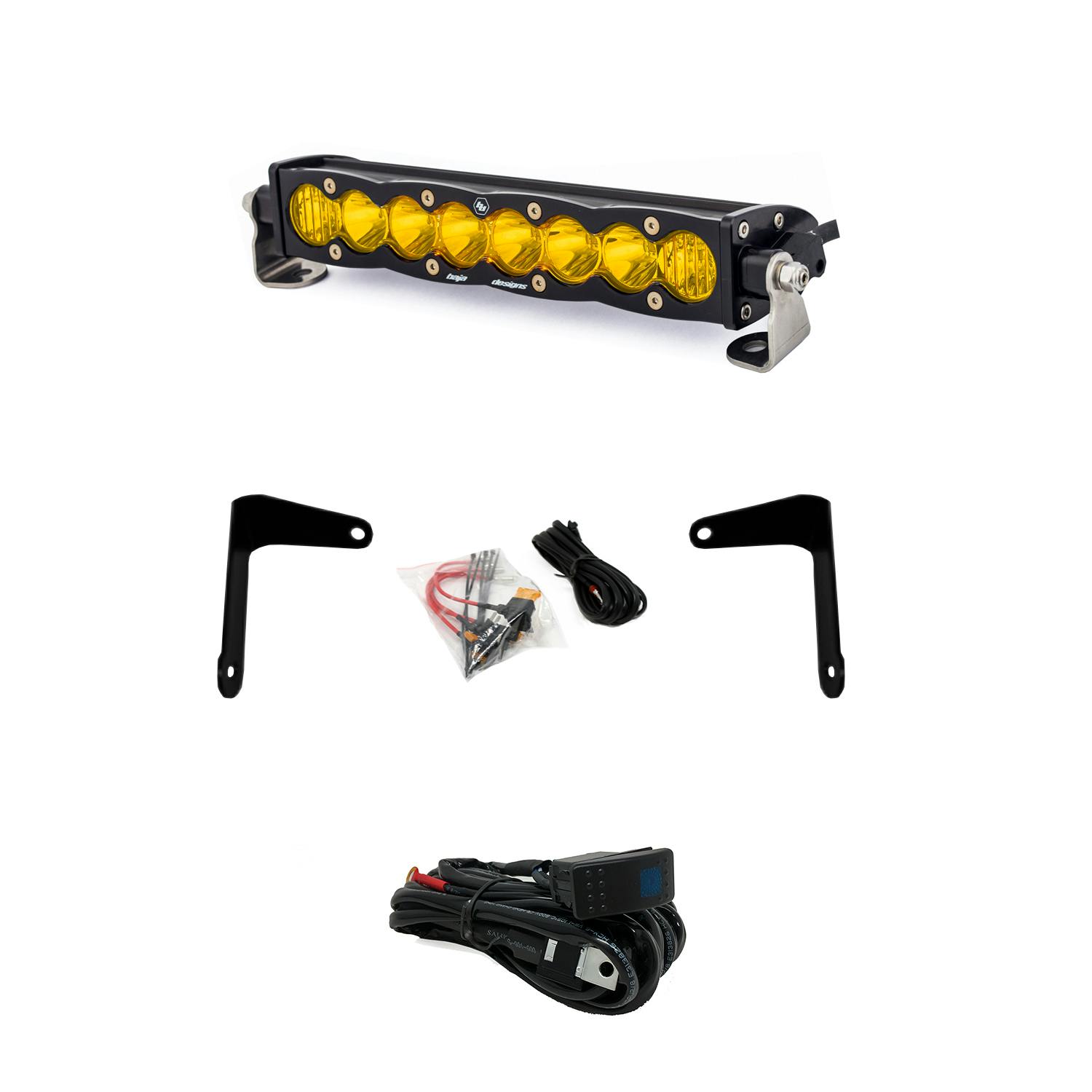Baja Designs 447038 S8 10 Inch Shock Mount Light Bar Kit