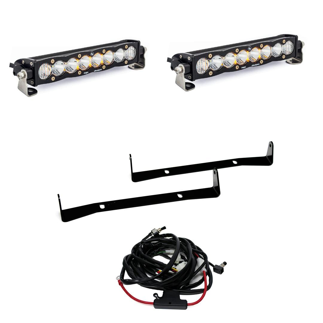 Baja Designs 447509 S8 Dual 10 Inch Grille Upper Light Kit
