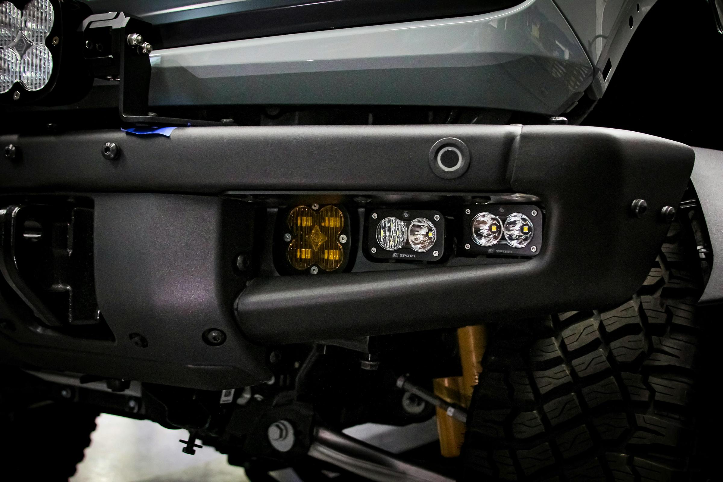 Baja Designs 447762UP Squadron SAE/Dual S2 Sport Steel Bumper Fog Pocket Light Kit