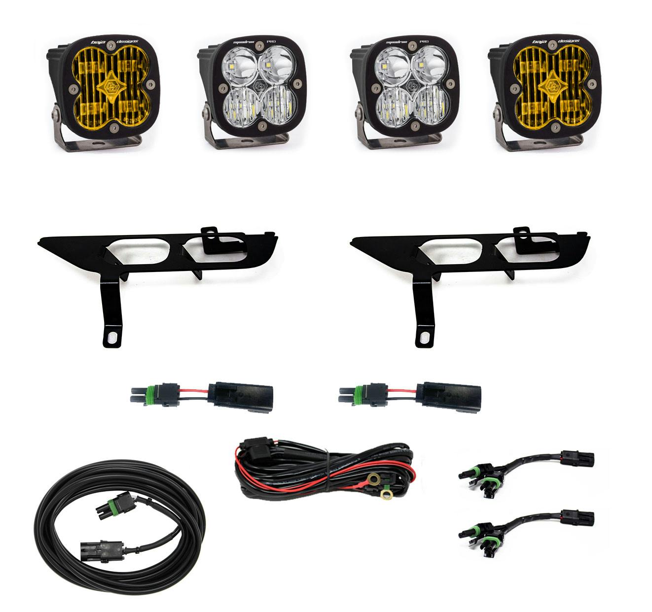 Baja Designs 447870 Squadron SAE/Pro Fog Pocket Light Kit