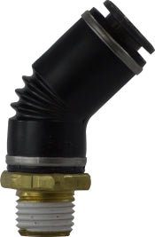 Midland DOT Push-In 45° Elbow – Composite Body, Push-In x Male NPT