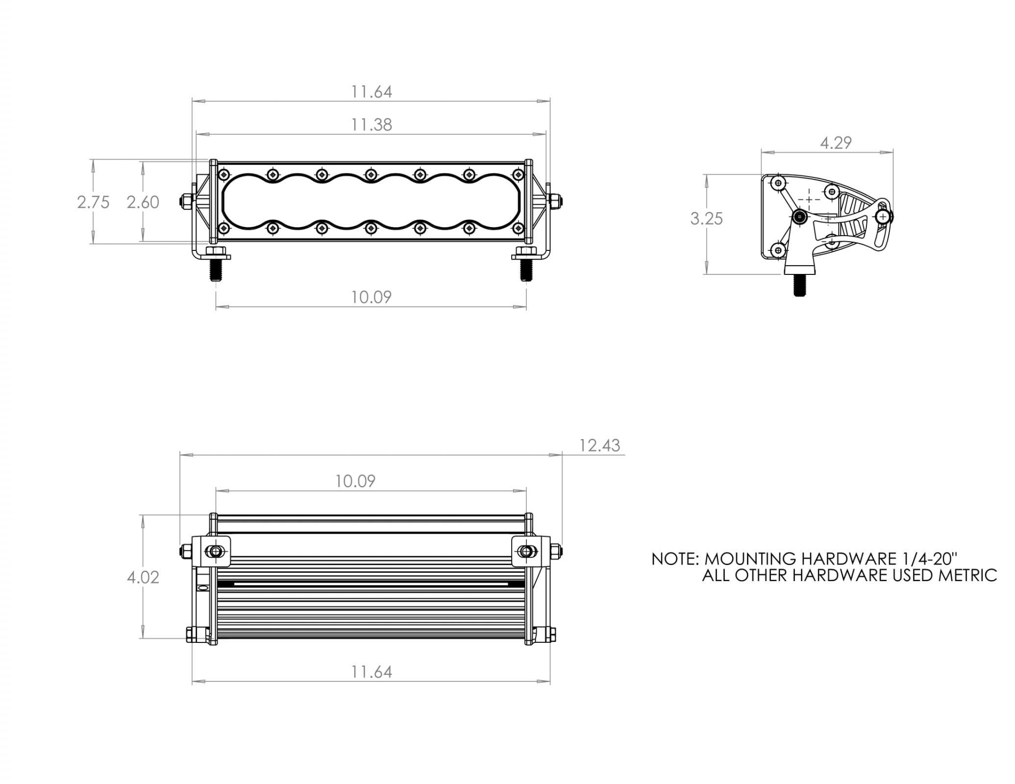 Baja Designs 451013 OnX6+ Straight LED Light Bar