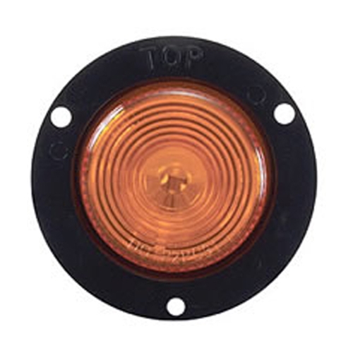 Optronics Amber 2" Sealed Flange-Mount Round Side Marker/Clearance Light - MC52ABK