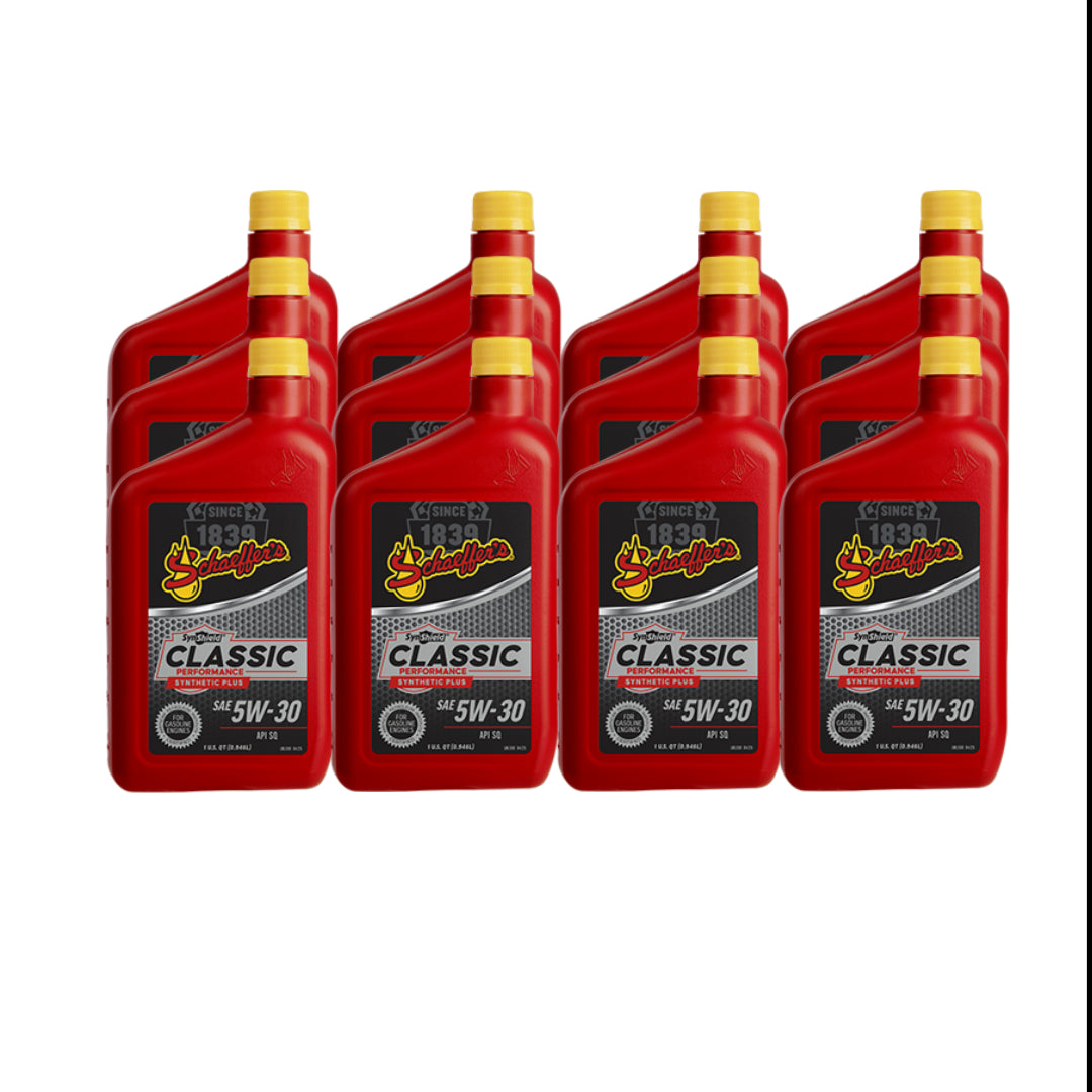 Schaeffer's 4530 SynShield Classic Performance Synthetic Plus 5W-30 1 qt. Case of 12