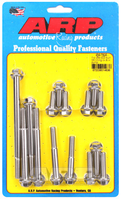 ARP 454-1504 Timing Cover & Aluminum Water Pump SS Bolt Kit Ford 289/302