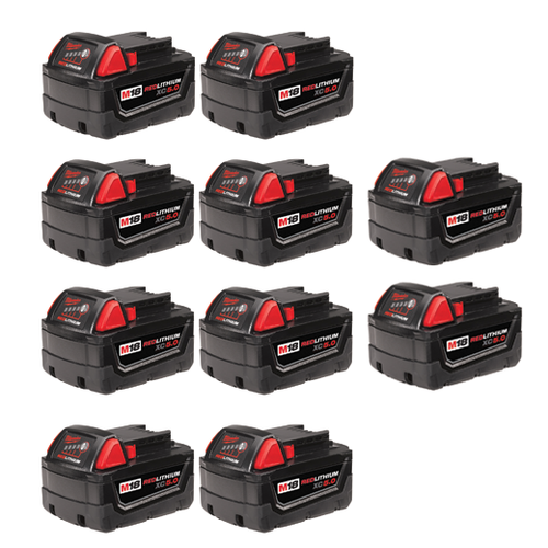 M18 REDLITHIUM XC5.0 Extended Capacity Battery (10 Pk)