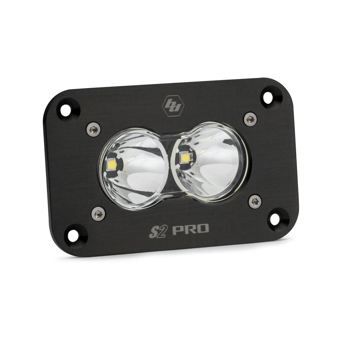 Baja Designs 481001 S2 Pro Black Flush Mount LED Auxiliary Light Pod