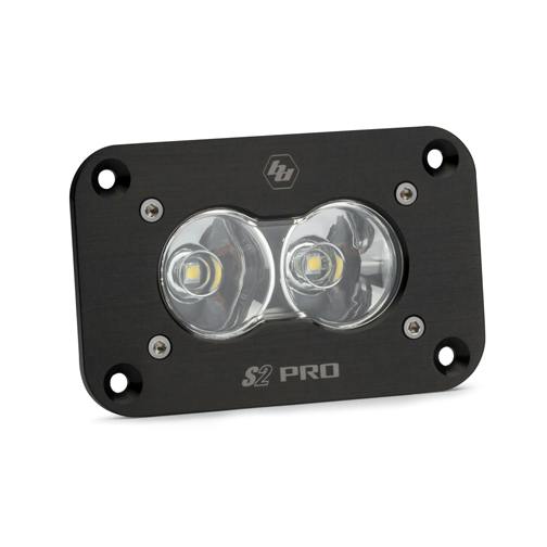 Baja Designs 481006 S2 Pro Black Flush Mount LED Auxiliary Light Pod