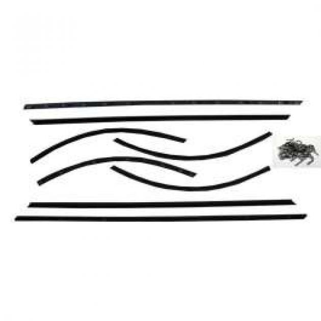 Belt Weatherstrip Kit - 2-Door Hardtop - Without Upper Door Chrome