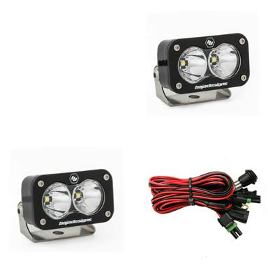 Baja Designs 487801 S2 Pro Black LED Auxiliary Light Pod Pair