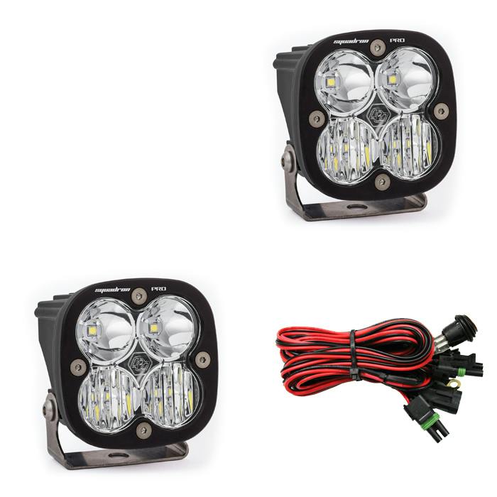 Baja Designs 497803 Squadron Pro Black LED Auxiliary Light Pod Pair