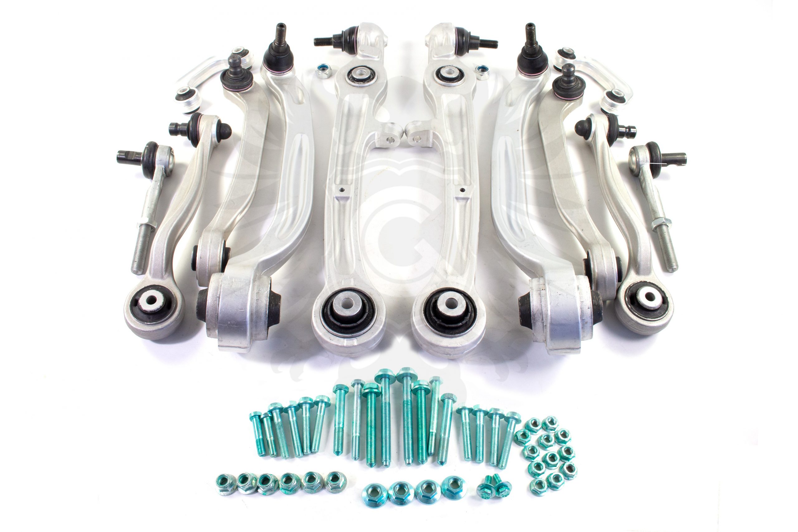 Suspension Control Arm Overhaul Kit, C6 Audi A6 Front 12pc