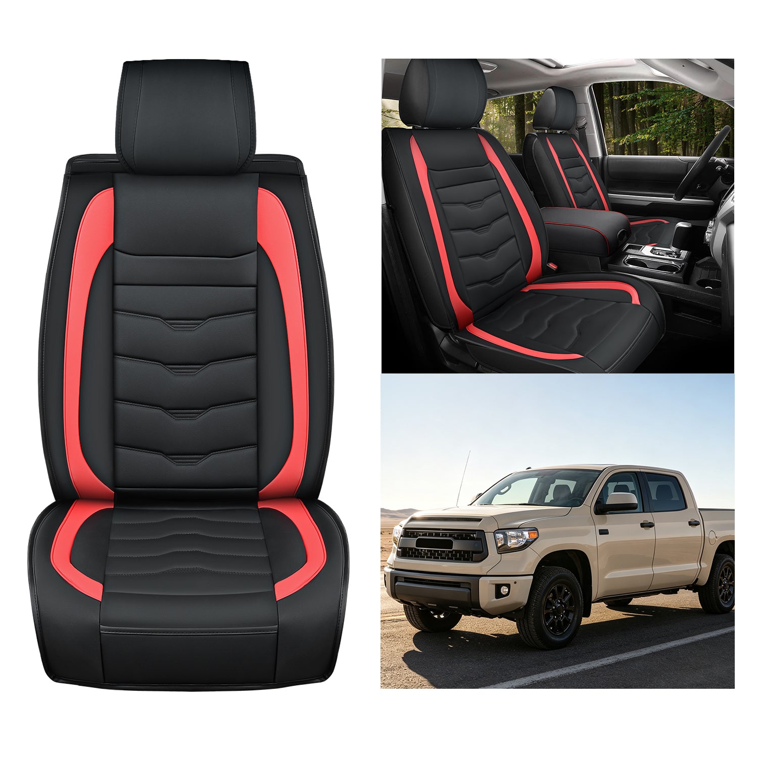 2008 2009 2010 2011 2012 2013 2014 2015 2016 2017 2018 2019 2020 2021 2022 2023 2024 Toyota Tundra Front Seat Covers