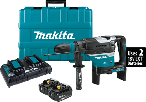 36V (18V X2) LXT™ Brushless 1-9/16" Advanced AVT™ Rotary Hammer Kit, SDS-MAX, AFT™, AWS™ (5.0Ah), XRH07PTUN