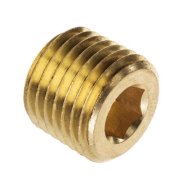 Rapid Air 50136 1/2" Npt Countersunk Head Plug Brass