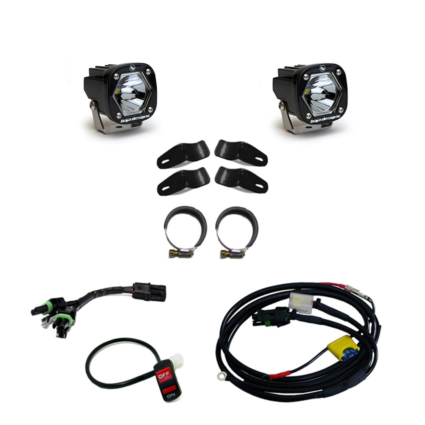 Baja Designs 507096 Moto S1 Auxiliary Light Kit