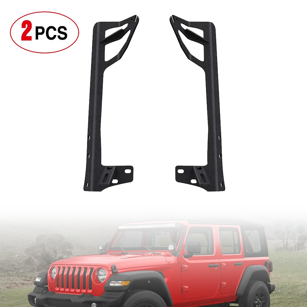 50 Inch Light Bar Windshield Frame Mounts For 2007 2008 2009 2010 2011 2012 2013 2014 2015 2016 2017 Jeep Wrangler JK