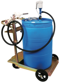 Liquidynamics 55 Gallon Drum Mobile Cart System for DEF with Auto Nozzle