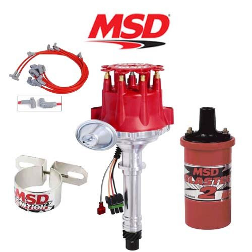 MSD 9900 Ignition Complete Kit Ready to Run Distributor/Wires/Coil/Bracket - SBC