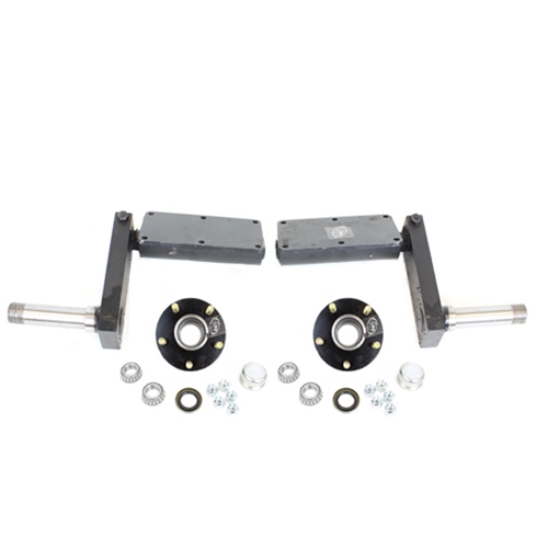 Adjustable 550 lb. Torsion Half Axles with 5-4.5" Bolt Circle Hubs - FR550SBT122