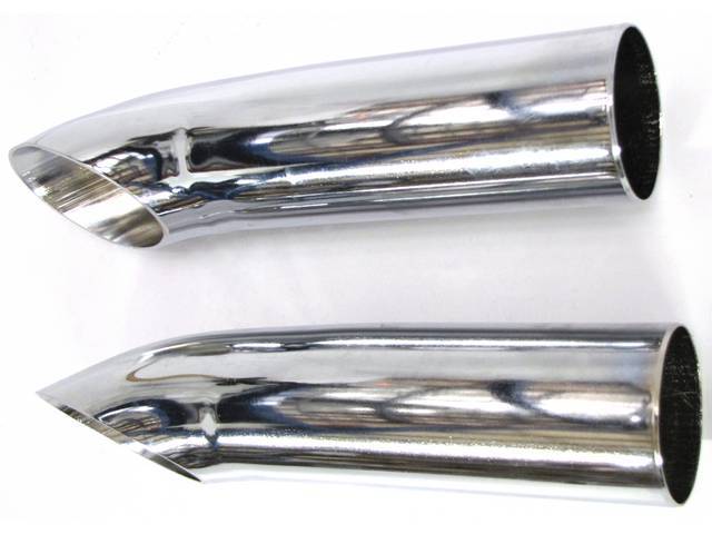 EXHAUST PIPE, TURN DOWN EXTENSIONS, chrome, Turbo 2 1/4 inch
