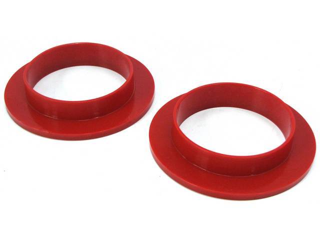 Coil Spring Upper Insulator, Prothane, Polyurethane, red