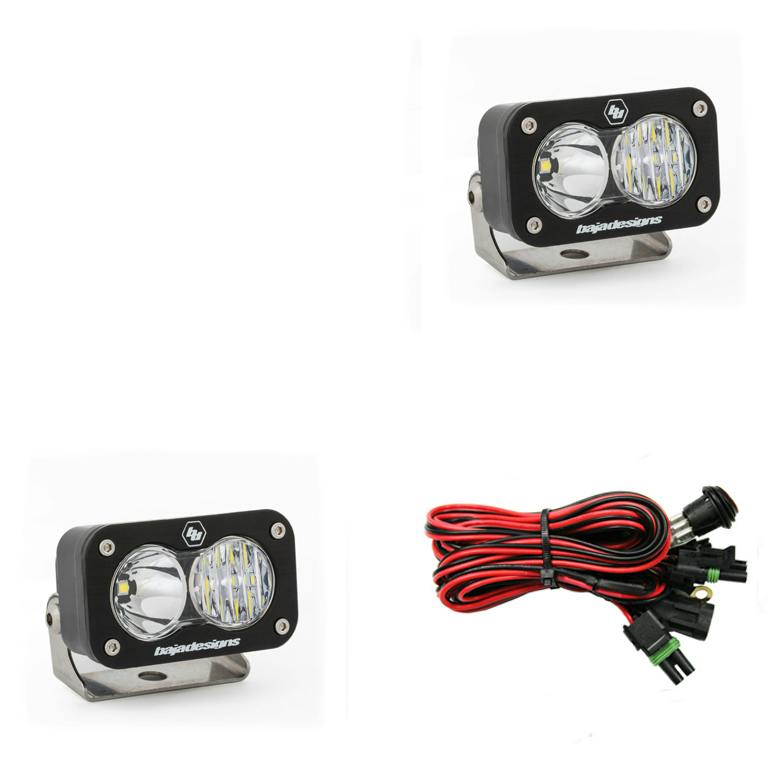 Baja Designs 547803 S2 Sport Black LED Auxiliary Light Pod Pair