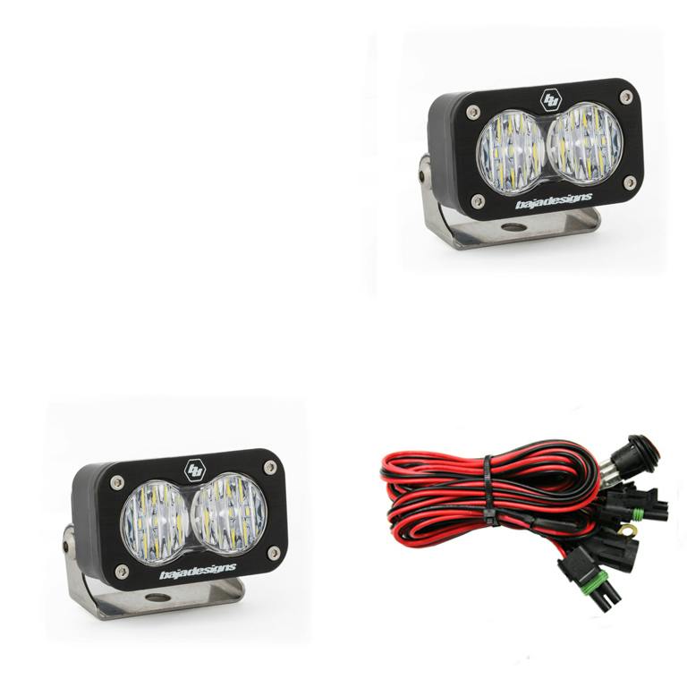 Baja Designs 547805 S2 Sport Black LED Auxiliary Light Pod Pair