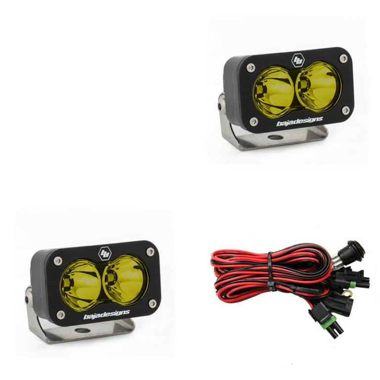 Baja Designs 547811 S2 Sport Black LED Auxiliary Light Pod Pair