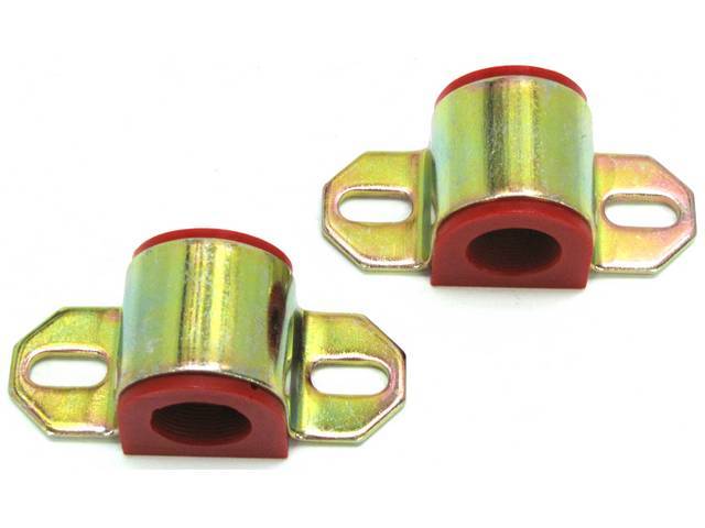 SwayBar Bushing and Frame Bracket Set, Prothane, Polyurethane, Red, 13/16
