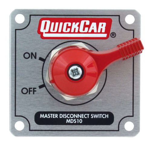 QuickCar 55-022 Battery/Alternator Disconnect Switch - 125 Amp With Silver Panel