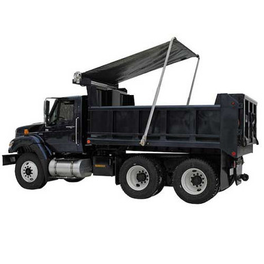 Side Mount Tarp System, 14'-23' Dumps, 600W/90:1 with Wind Deflector