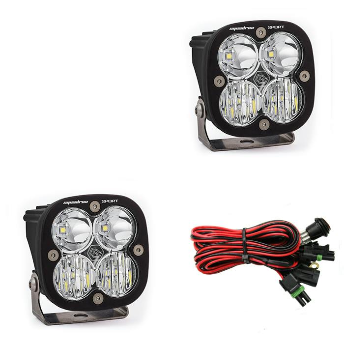 Baja Designs 557803 Squadron Sport Black LED Auxiliary Light Pod Pair