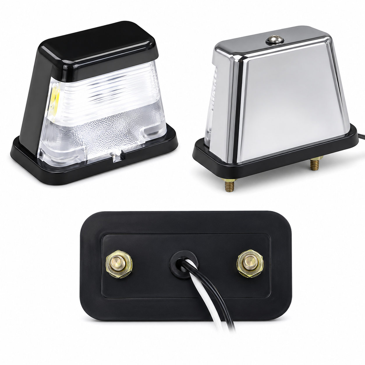 571.LD161L2-5 - License Light Chrome