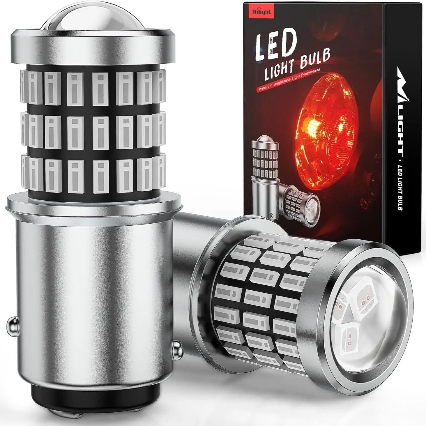 57LED 1157 Red 2057 2357 BAY15D 7528 LED Bulb (Pair)