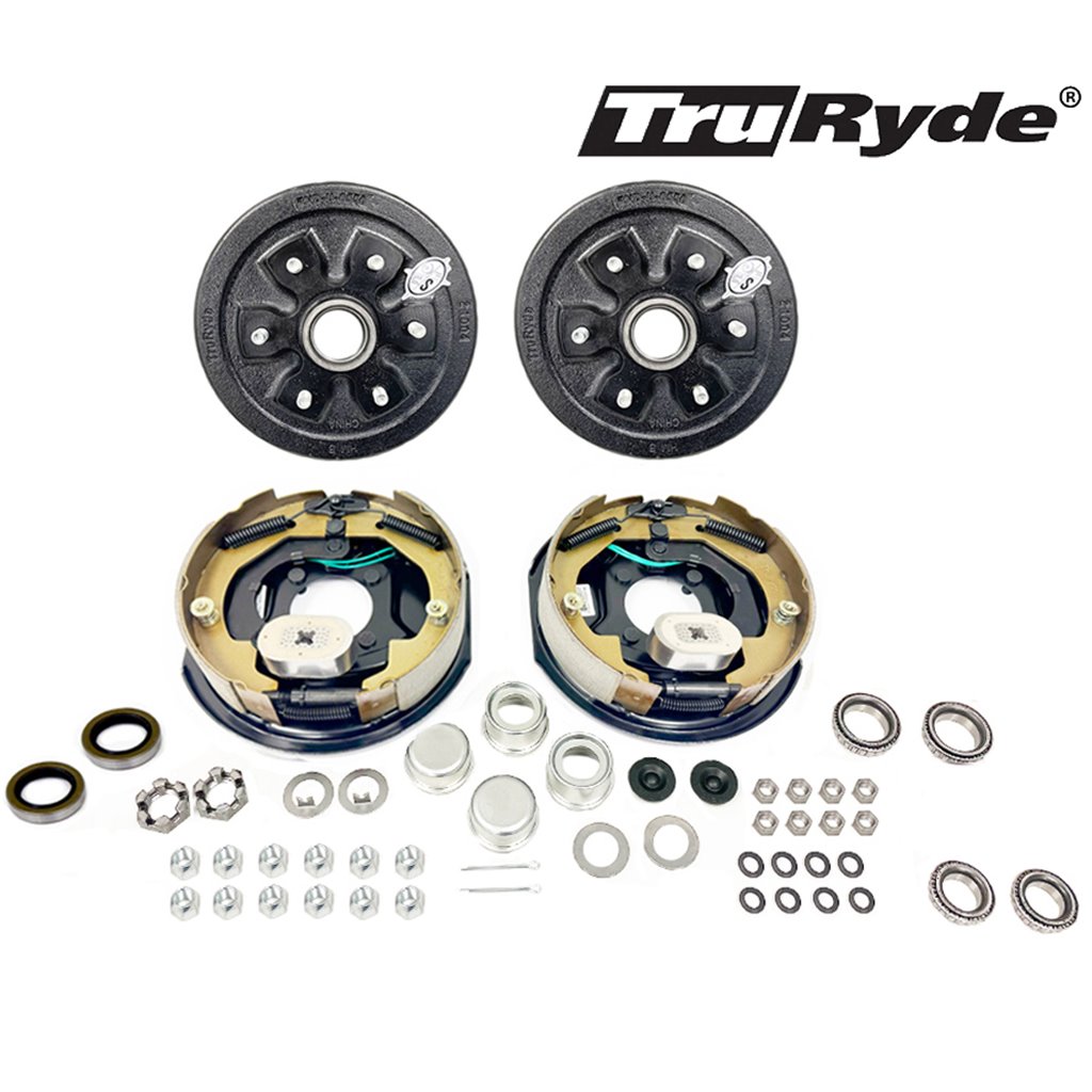 6-5.5" Bolt Circle 3,500 lbs. TruRyde Trailer Axle Electric Brake Kit - BK655ELE-IPS