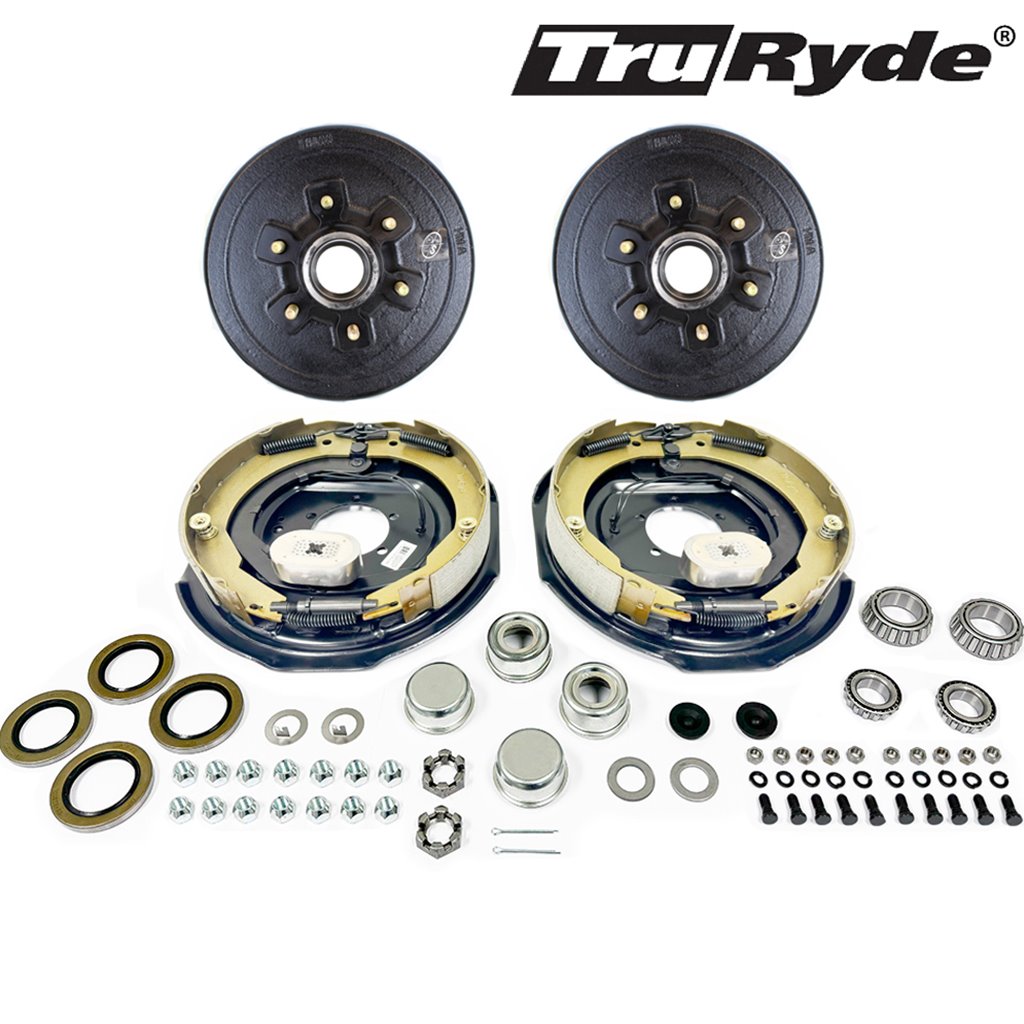 6-5.5" Bolt Circle 5,200 lbs. TruRyde Trailer Axle Electric Brake Kit - BK13ELE-IPS