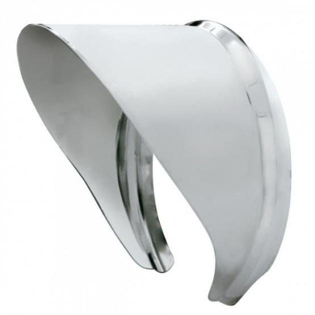 United Pacific Stainless Steel 4" Round Peep Mirror Visor C5002