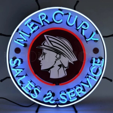 Neonetics 5MRCRY Ford Mercury Sales And Service Neon Sign