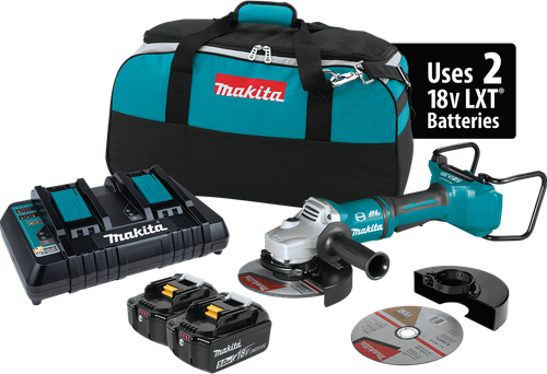36V (18V X2) LXT™ Brushless 7" Paddle Switch Cut-Off/Angle Grinder Kit, with Electric Brake (5.0Ah), XAG12PT1