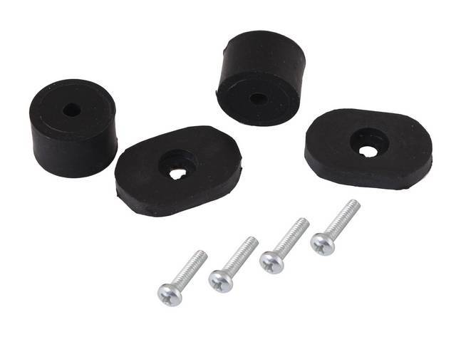 Front Seat Back and Cushion Stop Set